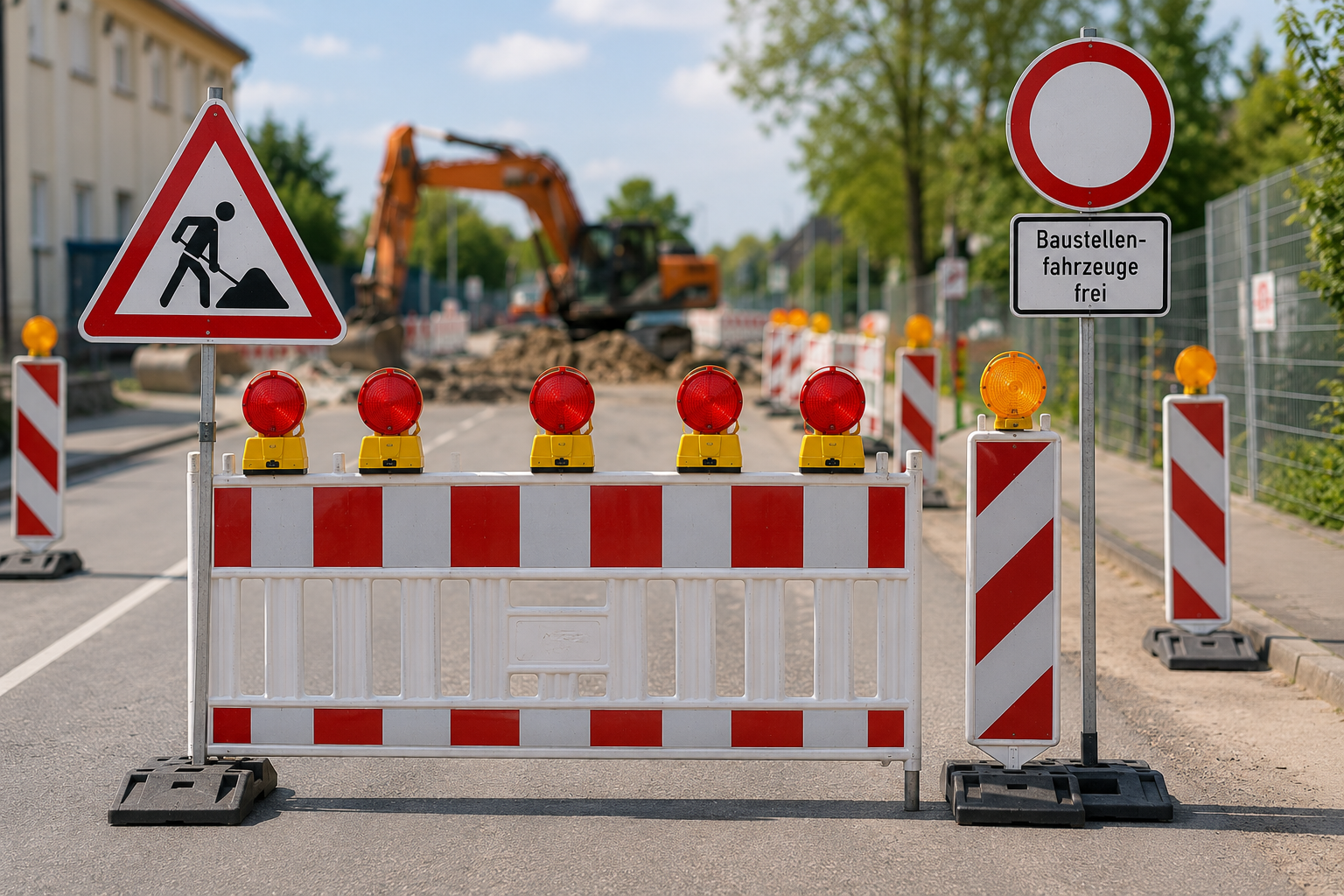 Verkehrssicherung für Baustellen